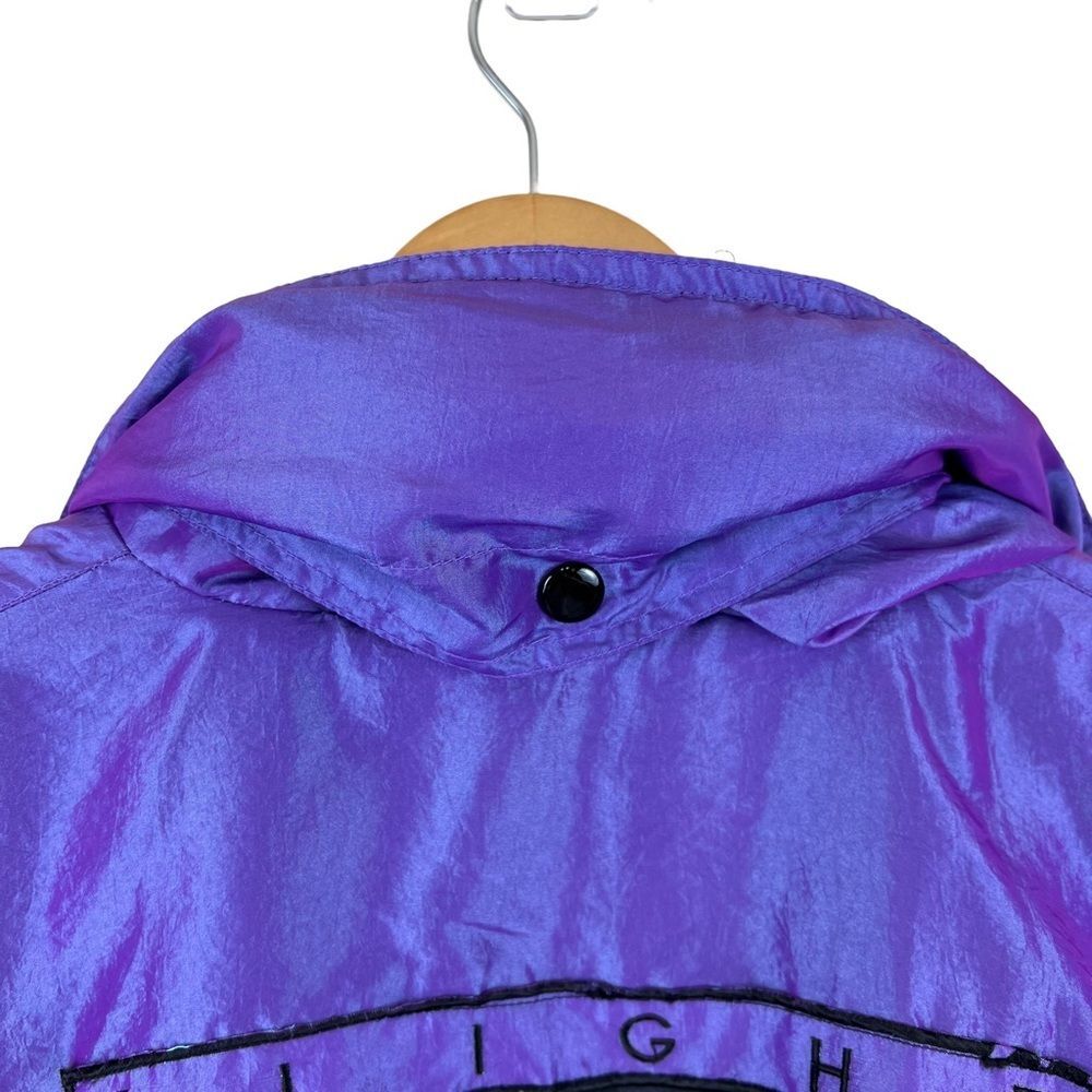 Rare VTG Nike Air Flight Purple Iridescent Chameleon 90s Jacket Mens Unisex Sz S - Picture 6 of 7